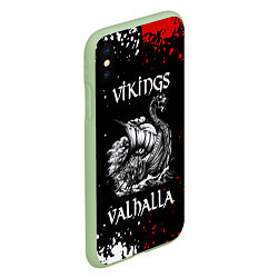 Чехол iPhone XS Max матовый Викинги: Вальхалла Vikings: Valhalla, цвет: 3D-салатовый — фото 2