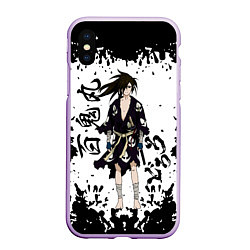 Чехол iPhone XS Max матовый Дороро Dororo, Хяккимару, цвет: 3D-сиреневый