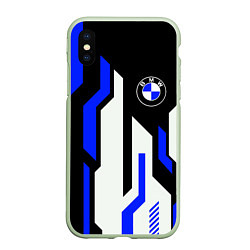 Чехол iPhone XS Max матовый БМВ BMW AUTO, цвет: 3D-салатовый