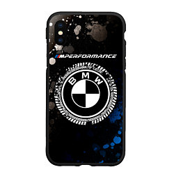 Чехол iPhone XS Max матовый БМВ Краски, цвет: 3D-черный