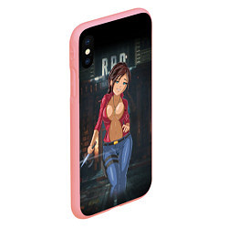 Чехол iPhone XS Max матовый Claire Redfield from Resident Evil 2 remake by sex, цвет: 3D-баблгам — фото 2
