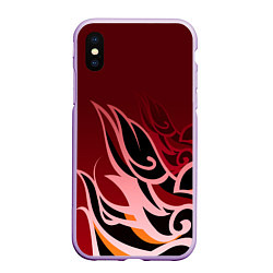 Чехол iPhone XS Max матовый ТОМА GENSHIN IMPACT, цвет: 3D-сиреневый