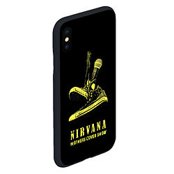 Чехол iPhone XS Max матовый Nirvana Нирвана, цвет: 3D-черный — фото 2