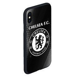 Чехол iPhone XS Max матовый CHELSEA - ЧБ Арт, цвет: 3D-черный — фото 2