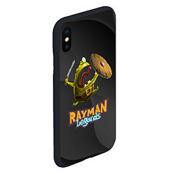 Чехол iPhone XS Max матовый Rayman Legends Black, цвет: 3D-черный — фото 2