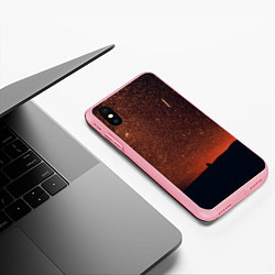 Чехол iPhone XS Max матовый Золотое небо, цвет: 3D-баблгам — фото 2