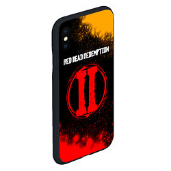 Чехол iPhone XS Max матовый RDR 2 Circle - Краска, цвет: 3D-черный — фото 2