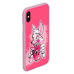 Чехол iPhone XS Max матовый Funtime Foxy, цвет: 3D-розовый — фото 2