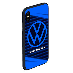 Чехол iPhone XS Max матовый VOLKSWAGEN Volkswagen Абстракция, цвет: 3D-черный — фото 2