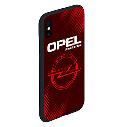 Чехол iPhone XS Max матовый OPEL Pro Racing - Абстракция, цвет: 3D-черный — фото 2