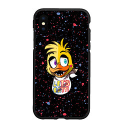 Чехол iPhone XS Max матовый FNAF - ЧИКА Краска, цвет: 3D-черный