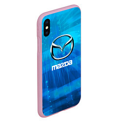 Чехол iPhone XS Max матовый Mazda мазда, цвет: 3D-розовый — фото 2