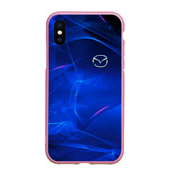 Чехол iPhone XS Max матовый Мазда mazda, цвет: 3D-розовый