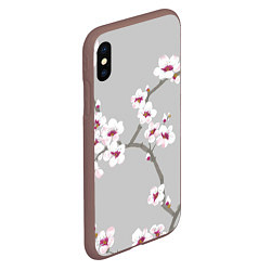 Чехол iPhone XS Max матовый Ранняя весна, цвет: 3D-коричневый — фото 2