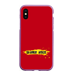 Чехол iPhone XS Max матовый Лого Sabikui Bisco