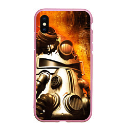 Чехол iPhone XS Max матовый Fallout - Arch Dornan, цвет: 3D-розовый