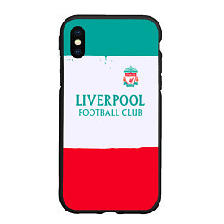 Чехол iPhone XS Max матовый Liverpool sport, цвет: 3D-черный