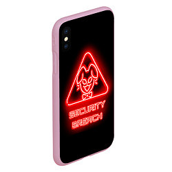 Чехол iPhone XS Max матовый Logo Five Nights at Freddys: Security Breach, цвет: 3D-розовый — фото 2