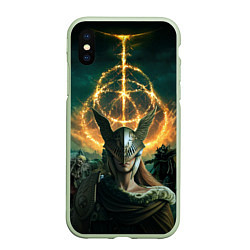 Чехол iPhone XS Max матовый ELDEN RING FEARLESS, цвет: 3D-салатовый