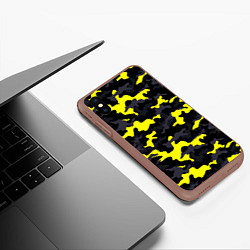 Чехол iPhone XS Max матовый Black Camo, цвет: 3D-коричневый — фото 2