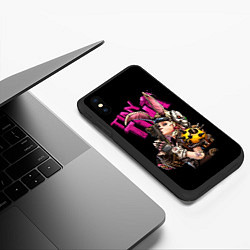 Чехол iPhone XS Max матовый Tiny Tinas, цвет: 3D-черный — фото 2