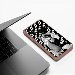 Чехол iPhone XS Max матовый ДЖОТАРО Куджо JOJO жожо, цвет: 3D-коричневый — фото 2