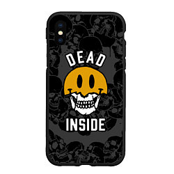 Чехол iPhone XS Max матовый Dead inside - мертвый внутри