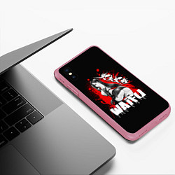 Чехол iPhone XS Max матовый Вайфу Тифа Локхарт, цвет: 3D-малиновый — фото 2