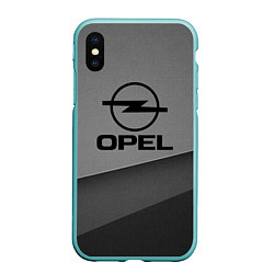 Чехол iPhone XS Max матовый Opel astra, цвет: 3D-мятный