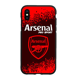 Чехол iPhone XS Max матовый ARSENAL Pro Sport Спрей, цвет: 3D-черный