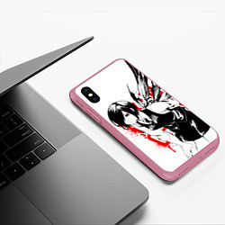 Чехол iPhone XS Max матовый ТОУКА TOKYO GHOUL, цвет: 3D-малиновый — фото 2