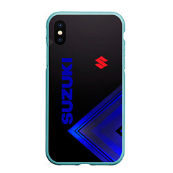 Чехол iPhone XS Max матовый SUZUKI СУЗУКИ, цвет: 3D-мятный