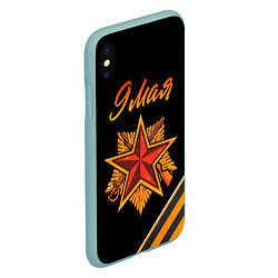 Чехол iPhone XS Max матовый 9 Мая День Победы!!, цвет: 3D-мятный — фото 2