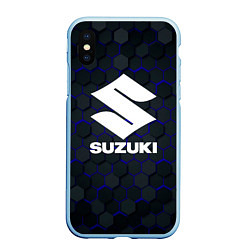 Чехол iPhone XS Max матовый SUZUKI 3D плиты