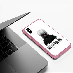 Чехол iPhone XS Max матовый True ghoul Dead Inside, цвет: 3D-малиновый — фото 2