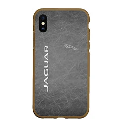 Чехол iPhone XS Max матовый ЯГУАР, цвет: 3D-коричневый