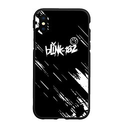 Чехол iPhone XS Max матовый Blink-182 блинк-182, цвет: 3D-черный