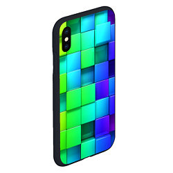 Чехол iPhone XS Max матовый Color geometrics pattern Vanguard, цвет: 3D-черный — фото 2