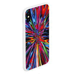 Чехол iPhone XS Max матовый Color pattern Impressionism, цвет: 3D-белый — фото 2