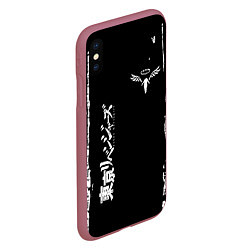 Чехол iPhone XS Max матовый Tokyo Revengers, цвет: 3D-малиновый — фото 2