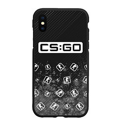 Чехол iPhone XS Max матовый CS GO Арт, цвет: 3D-черный