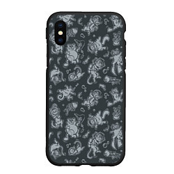 Чехол iPhone XS Max матовый Морские Котики: Черный, цвет: 3D-черный