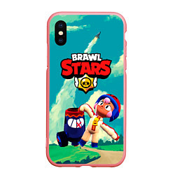 Чехол iPhone XS Max матовый Brawlstars Выстрел Бонни Bonny, цвет: 3D-баблгам