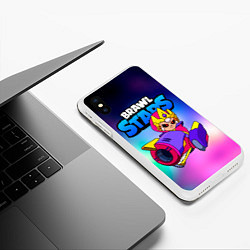 Чехол iPhone XS Max матовый Бонни Bonnie Empress Brawl Stars, цвет: 3D-белый — фото 2