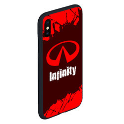 Чехол iPhone XS Max матовый INFINITI Infinity Краска, цвет: 3D-черный — фото 2