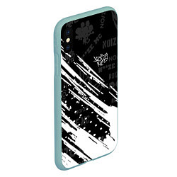 Чехол iPhone XS Max матовый Нойз мс, цвет: 3D-мятный — фото 2