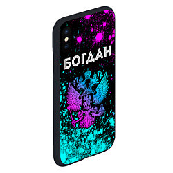 Чехол iPhone XS Max матовый Богдан Россия, цвет: 3D-черный — фото 2