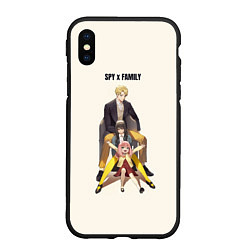 Чехол iPhone XS Max матовый Аниме Семья шпиона Anime Spy x Family, цвет: 3D-черный