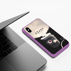Чехол iPhone XS Max матовый Ozark - Their Last Resort, цвет: 3D-фиолетовый — фото 2
