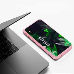 Чехол iPhone XS Max матовый S T A L K E R 2 пламя, цвет: 3D-баблгам — фото 2